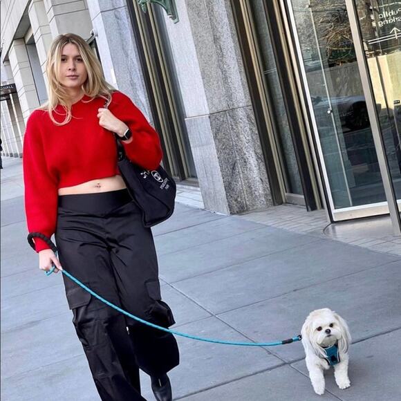 ZARA BLOGGER FAVORITE KNIT SWEATER WITH DROPPED SHOULDER - Picture 8 of 13